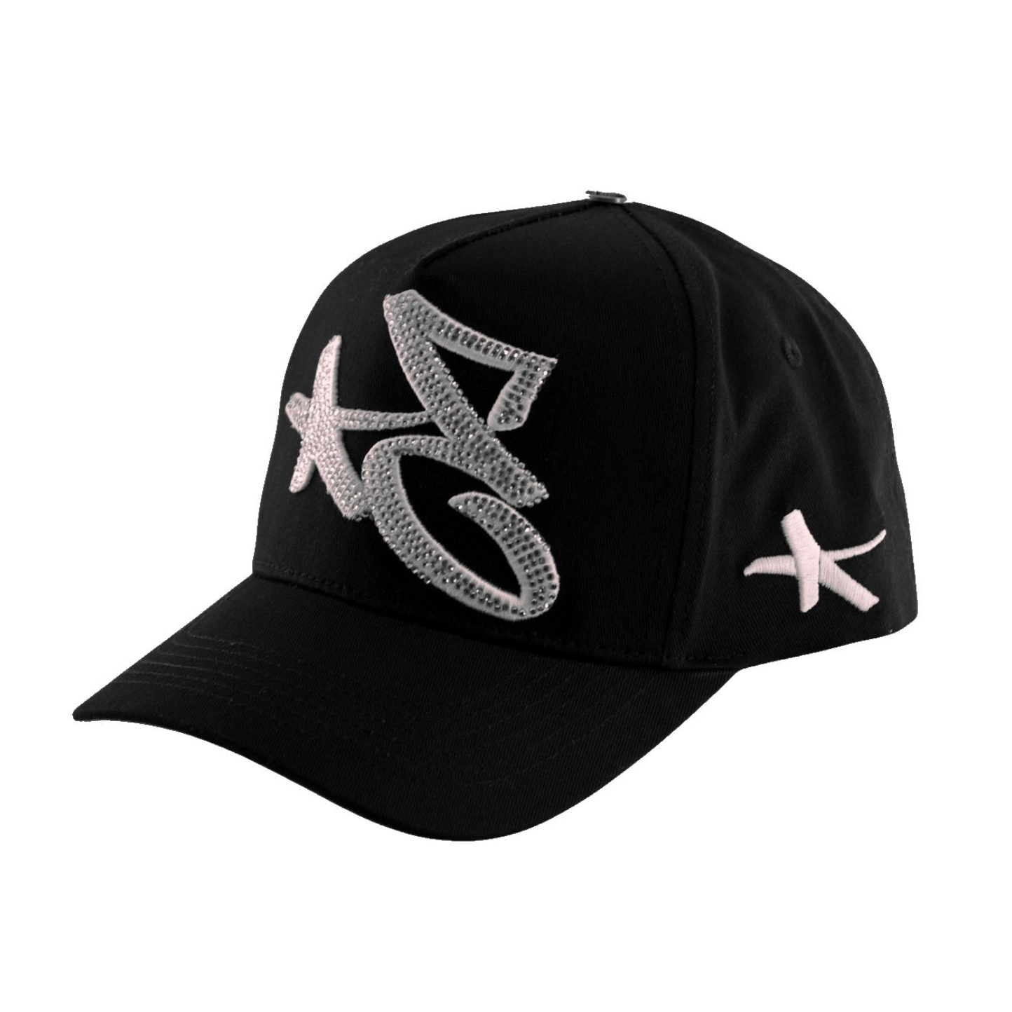 Black Rhinestones Big-E Hat
