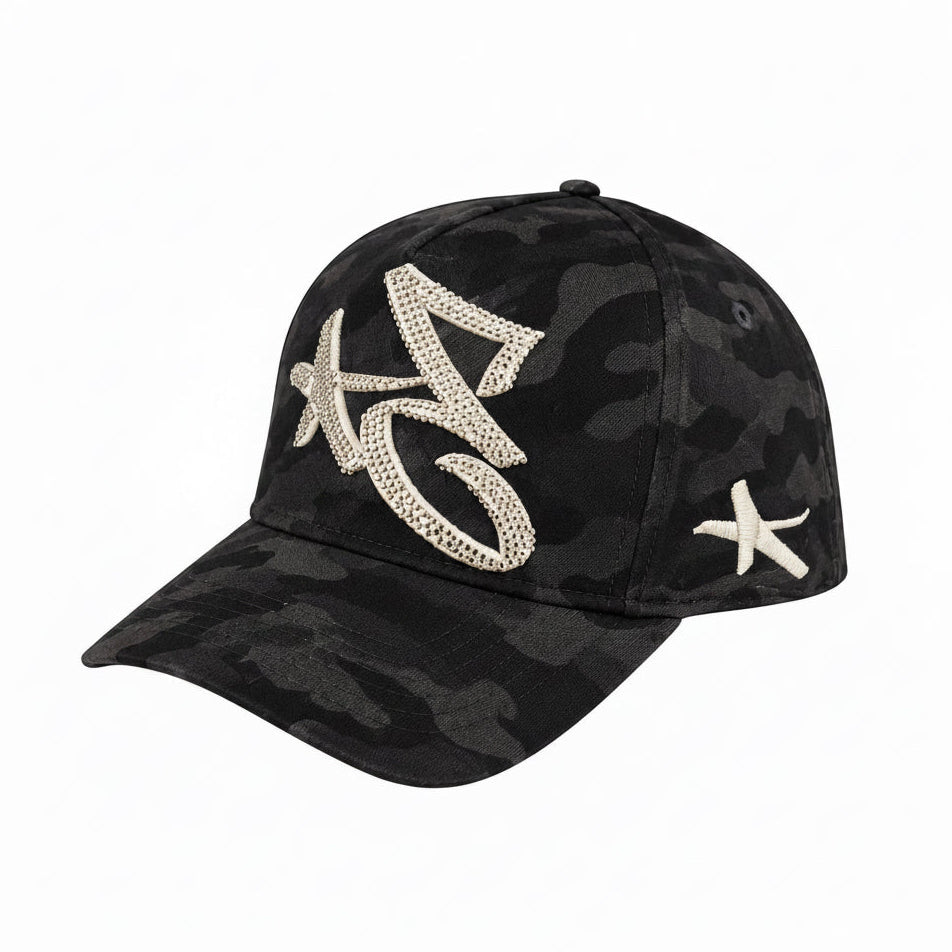Camo Rhinestone Big-E Hat