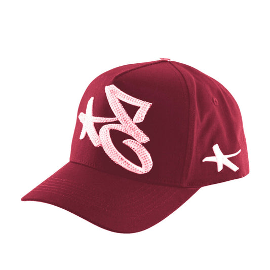 Red Rhinestone Big-E Hat